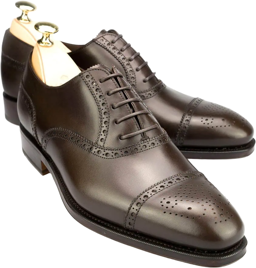 Carmina Semi Brogue Oxfords 10051 Rain