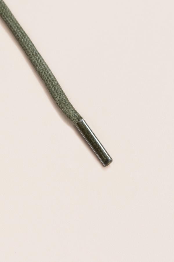 Olive Green - 3mm Flat Waxed Shoelaces