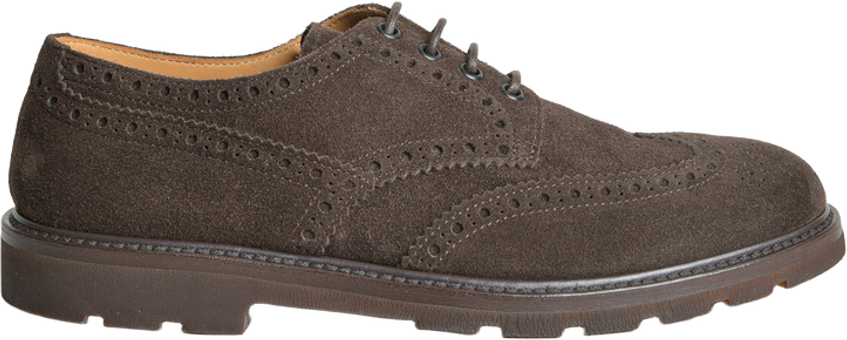 Henderson Baracco Derby lavorato in camoscio e fondo lattice